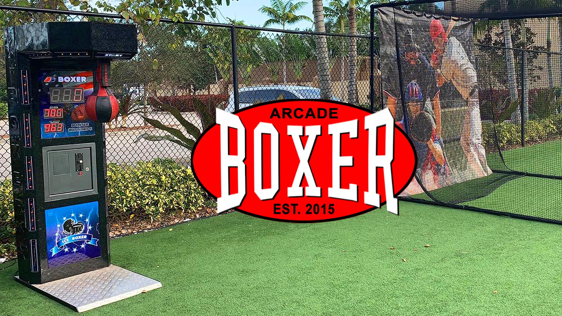 boxer punching arcade machine rental in orlando florida